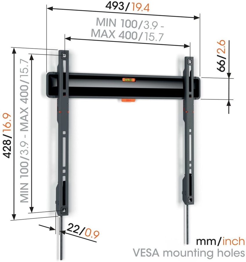 Vogel's COMFORT TVM 3405 | Vaste tv-beugel | 32-77 3